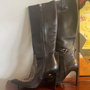 Gianni Versace leather knee boots size 36 1/2